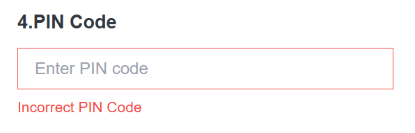 Fill in Gift Card PIN Code (12-digit) Fill in Gift Card PIN Code (12-digit)